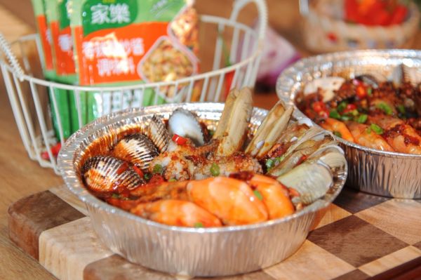 空气炸锅锡纸小海鲜