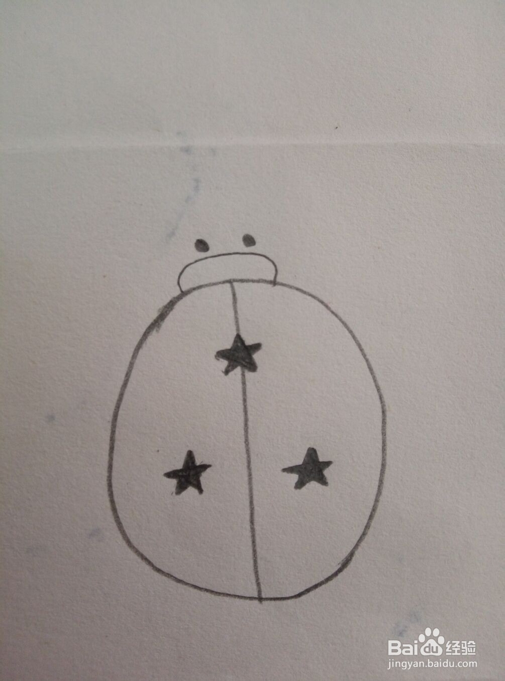 三颗小星星的瓢虫你会画吗？