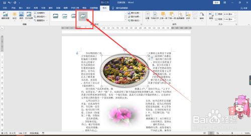word如何將圖片設置成橢圓樣式?