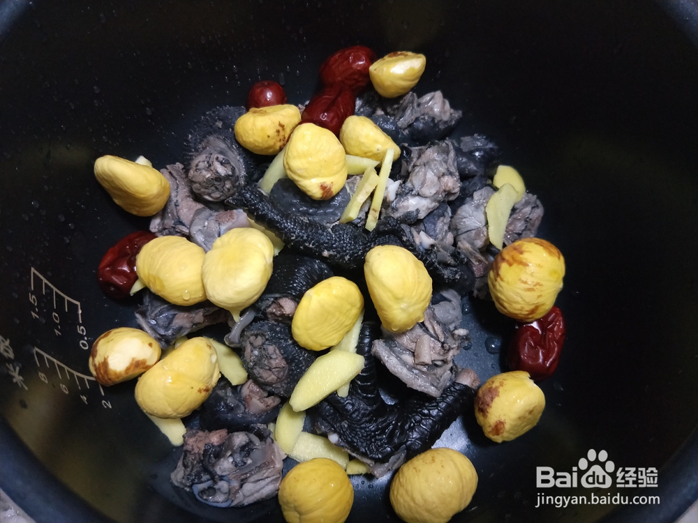 诱惑味蕾的板栗鸡汤面