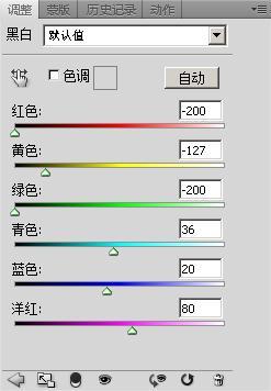 ps如何制作单色照片