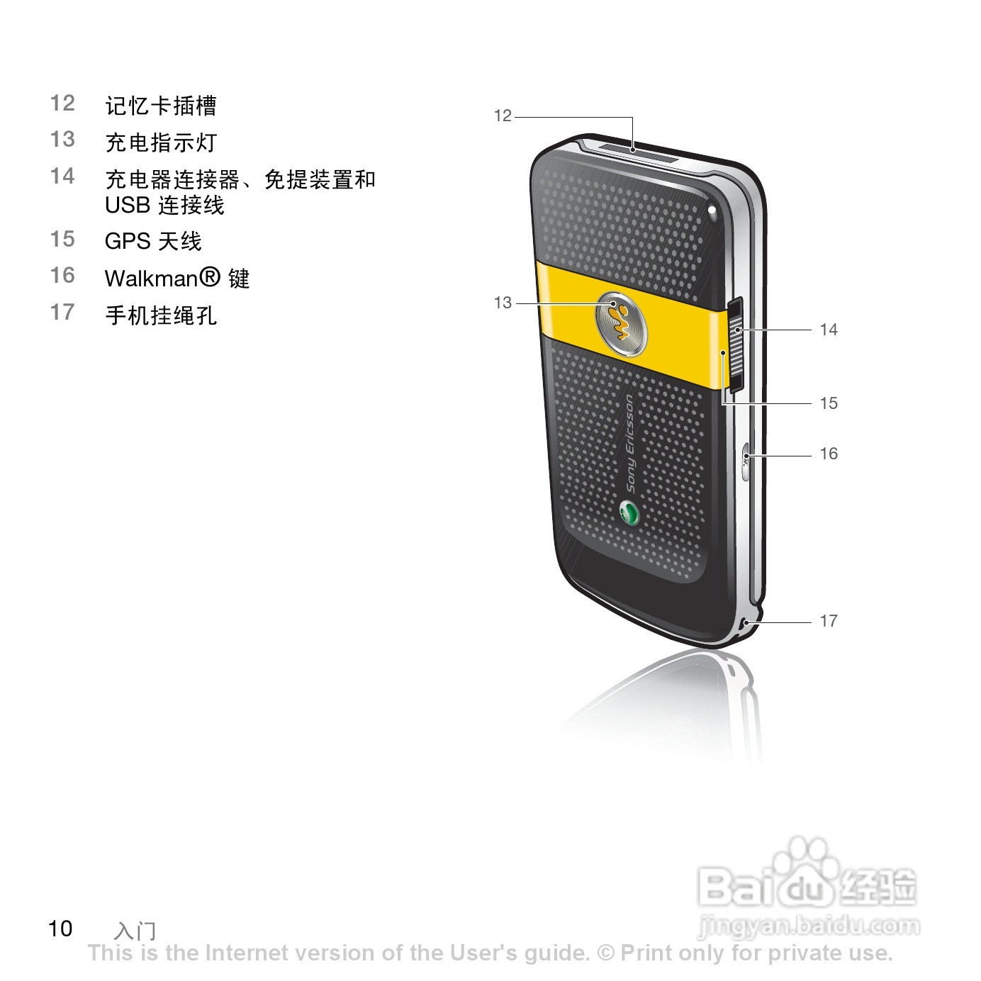 索尼爱立信W760c手机使用说明书:[2]