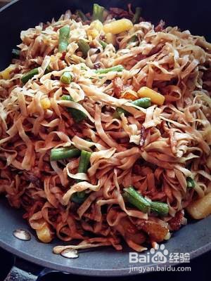 豆角焖面的做法