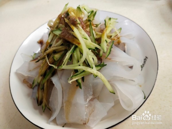 如何做青瓜凉粉皮?