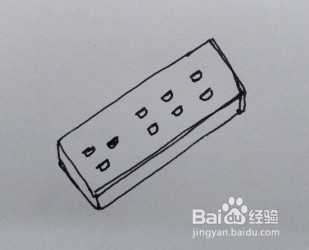 简笔画：多用电源插座