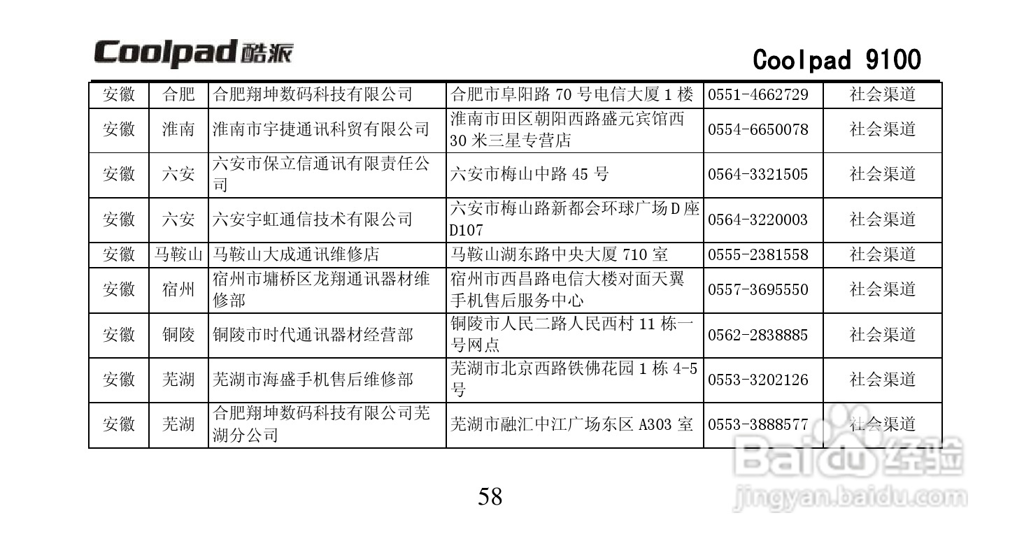 酷派Coolpad 9100手机使用说明书:[7]