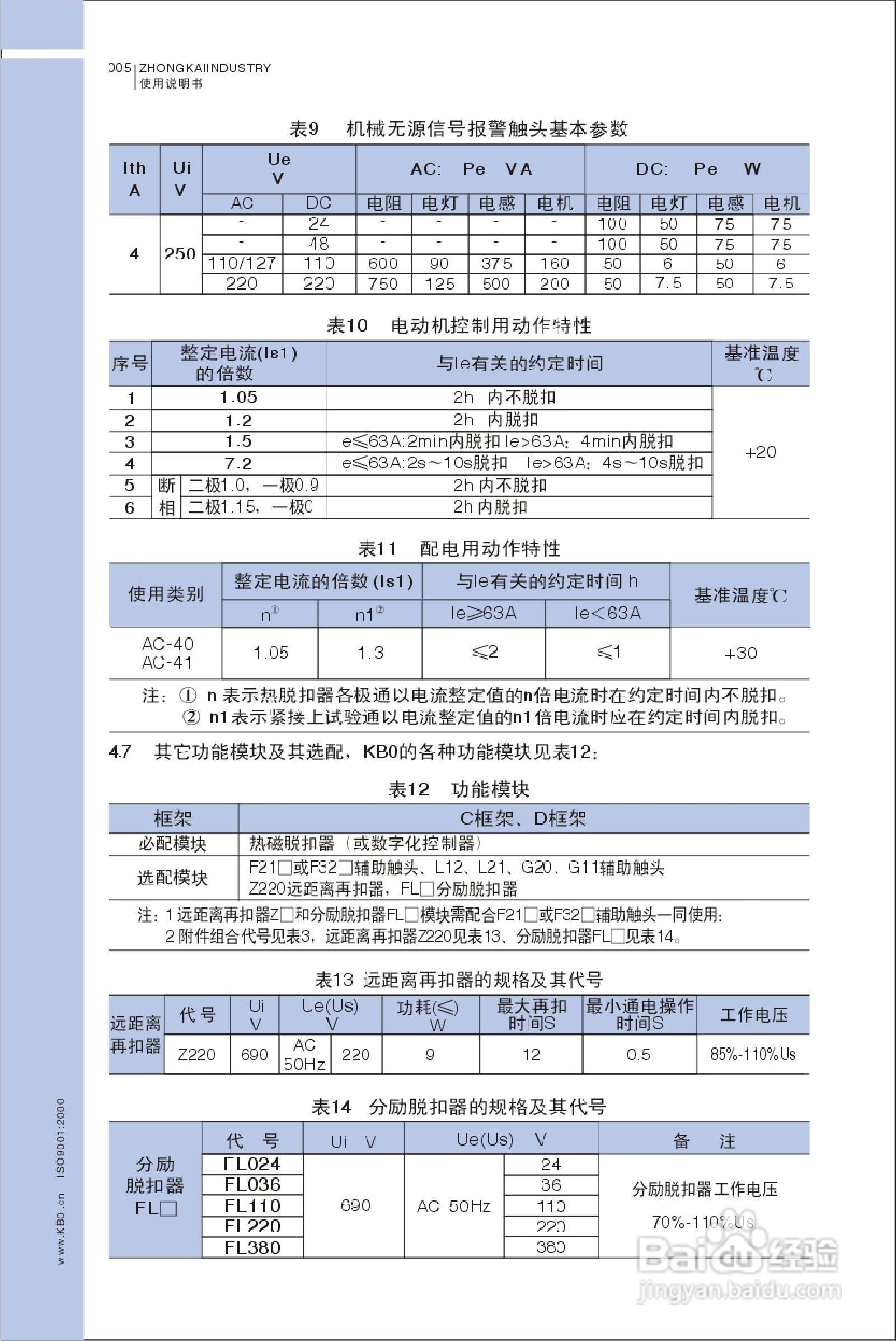中凯KB0控制保护开关器产品说明书:[1]