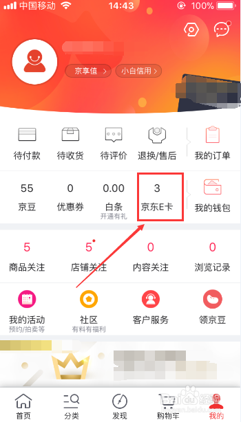 怎么查询京东E卡的余额