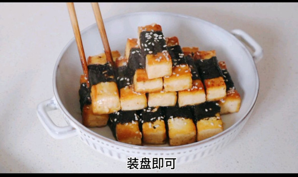 鲍汁蚝油烧紫菜豆腐