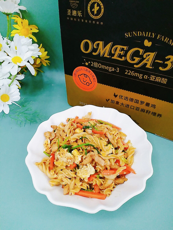 胡萝卜鸡蛋意面