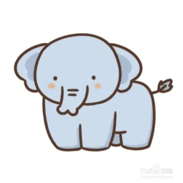 幼儿简笔画-大象怎么画