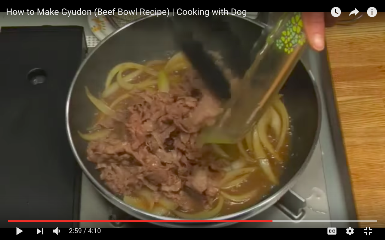 轻轻松松就可以学会的牛肉盖饭