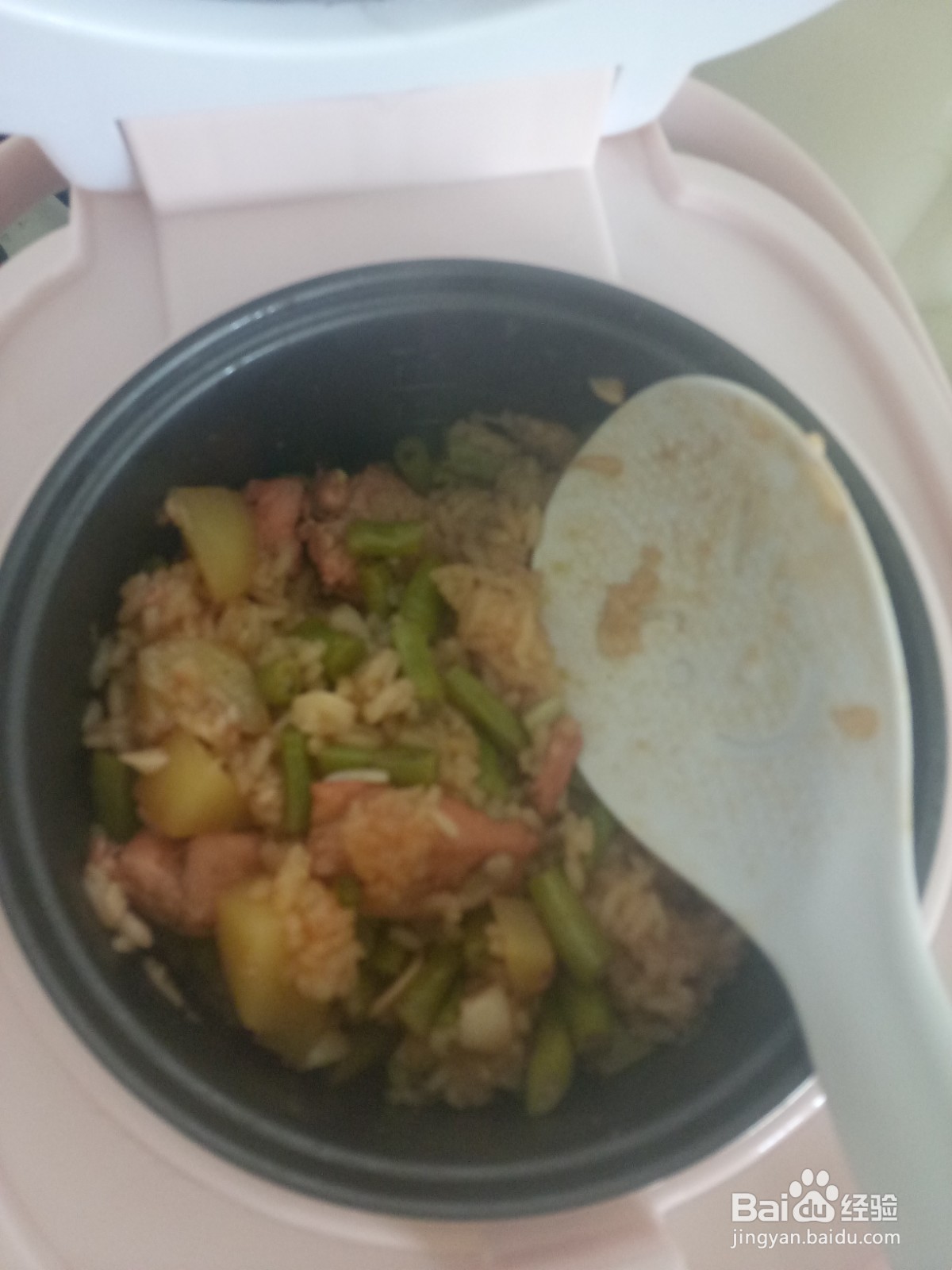 豆角土豆鸡胸肉焖饭