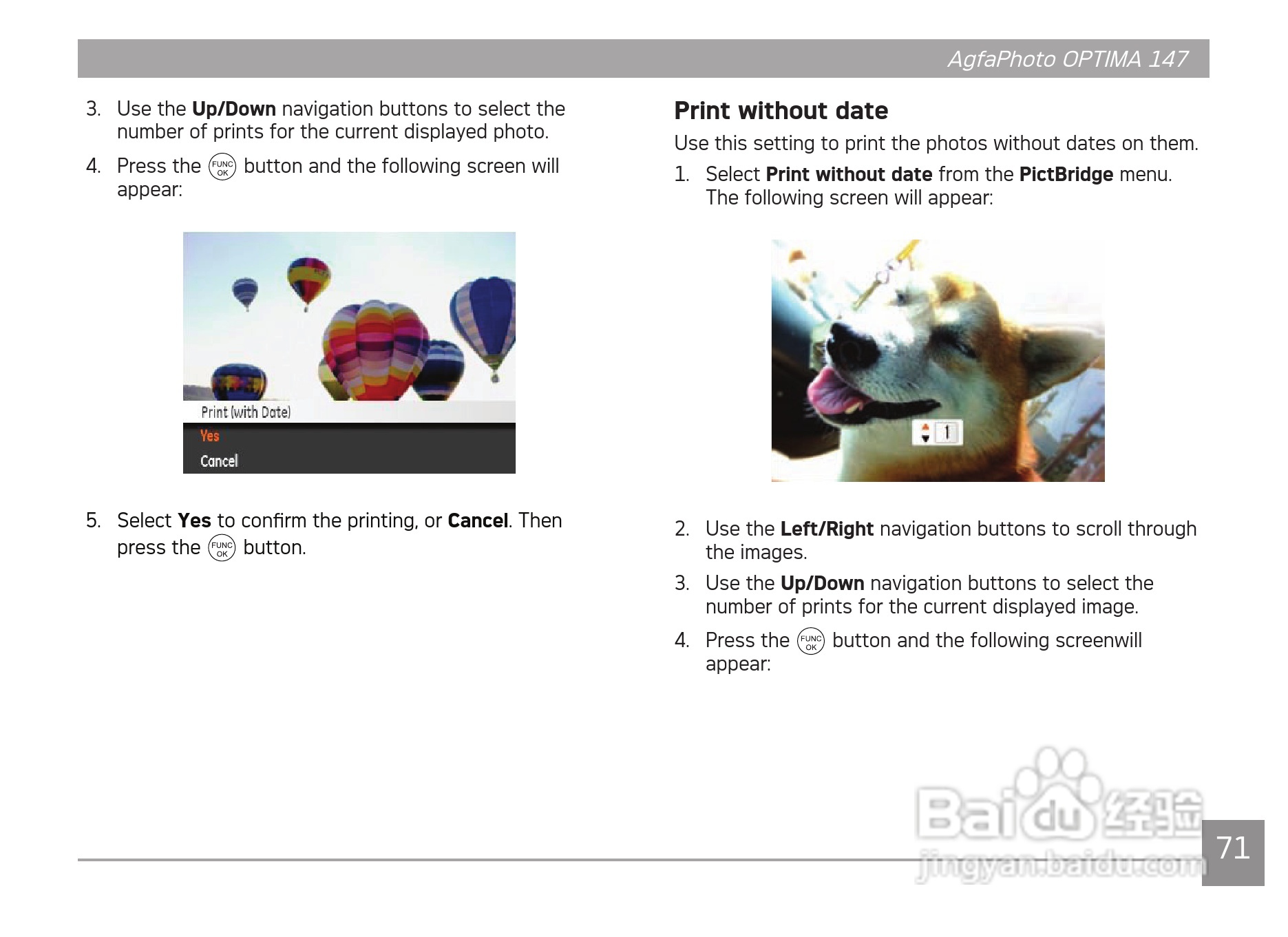 爱克发AgfaPhoto OPTIMA 147数码相机使用说明书:[8]