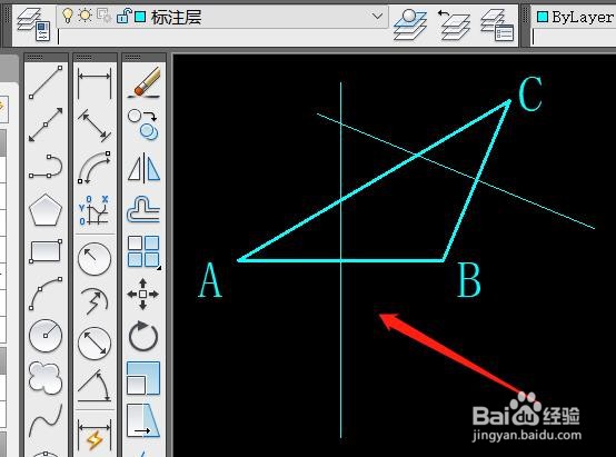 cad钝角三角形外接圆怎么画