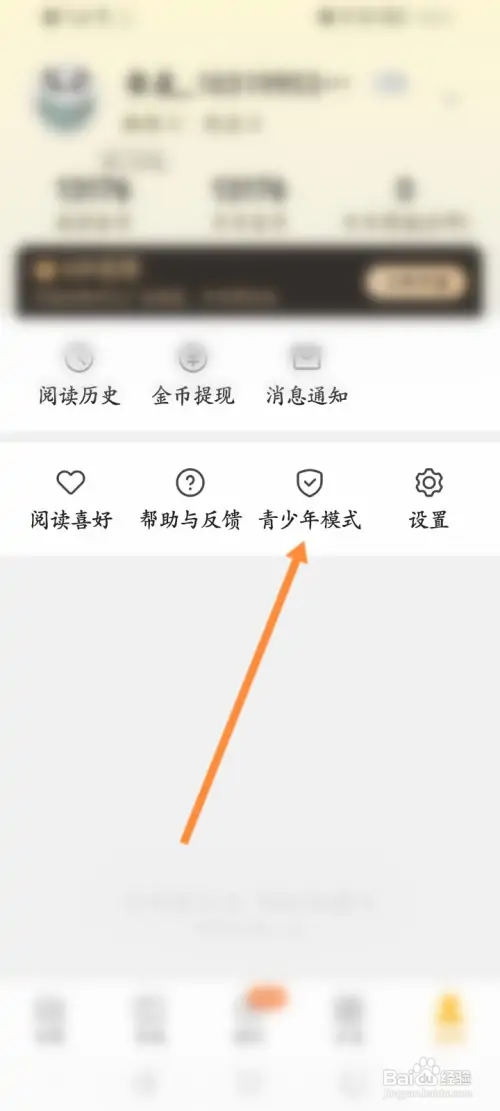 熊猫免费小说在哪开启青少年模式