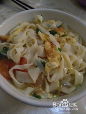 鸡蛋手擀面怎么做