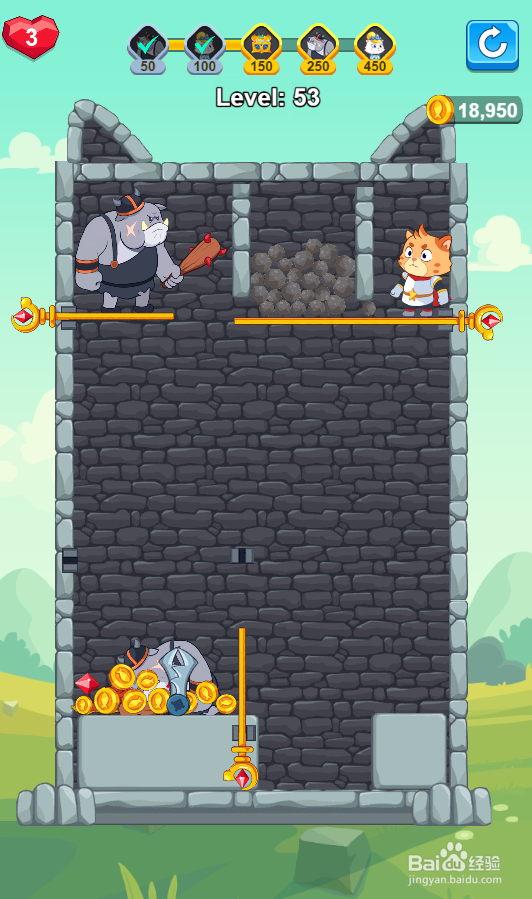 Hero Mission 2的Level 53怎样通过？