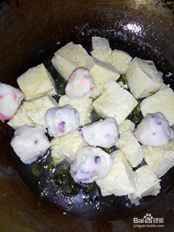 雪里红鱼丸冻豆腐