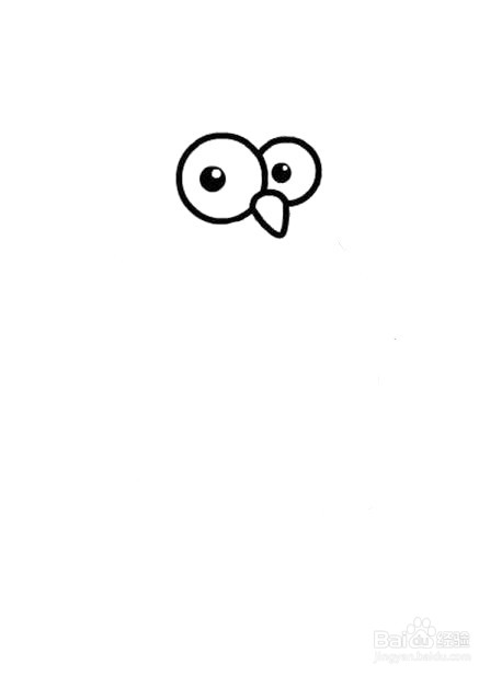 企鹅简笔画 分步画法