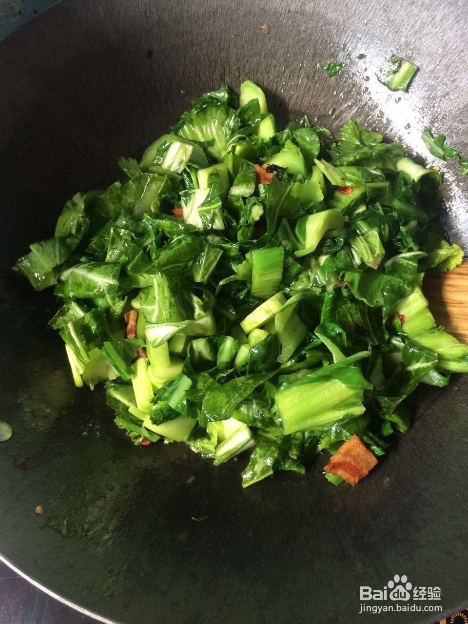 肉片炒盖菜的简易做法