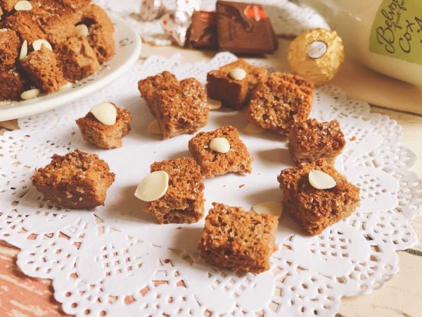 炼乳砂糖可可面包干