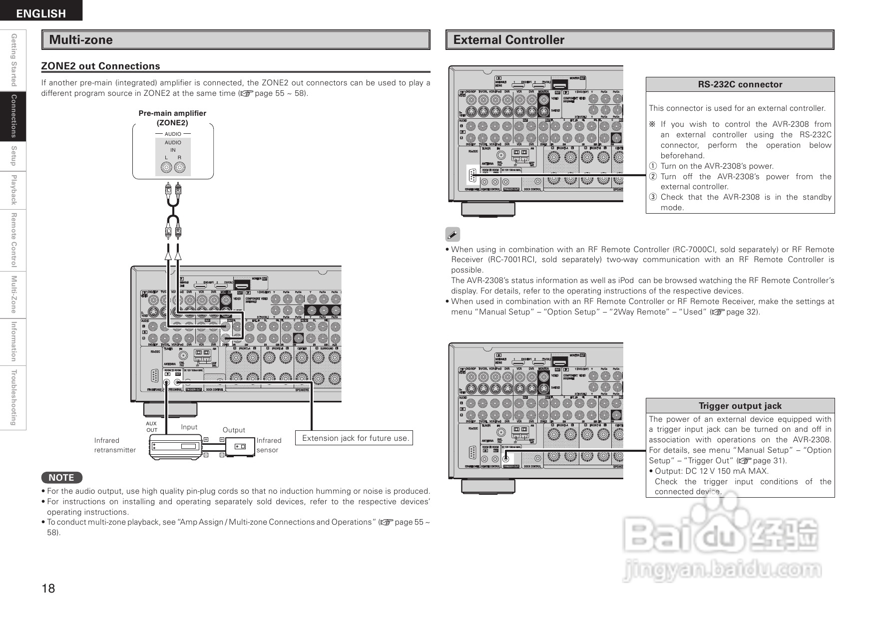 DENON AVR-2308音箱功放用户手册:[2]