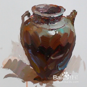 罐子色彩画法步骤