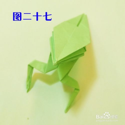 青蛙（我们小时候也叫田鸡）的折纸经验