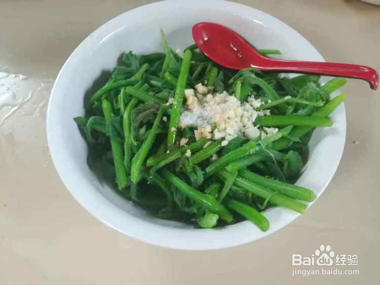 凉拌南瓜藤的做法