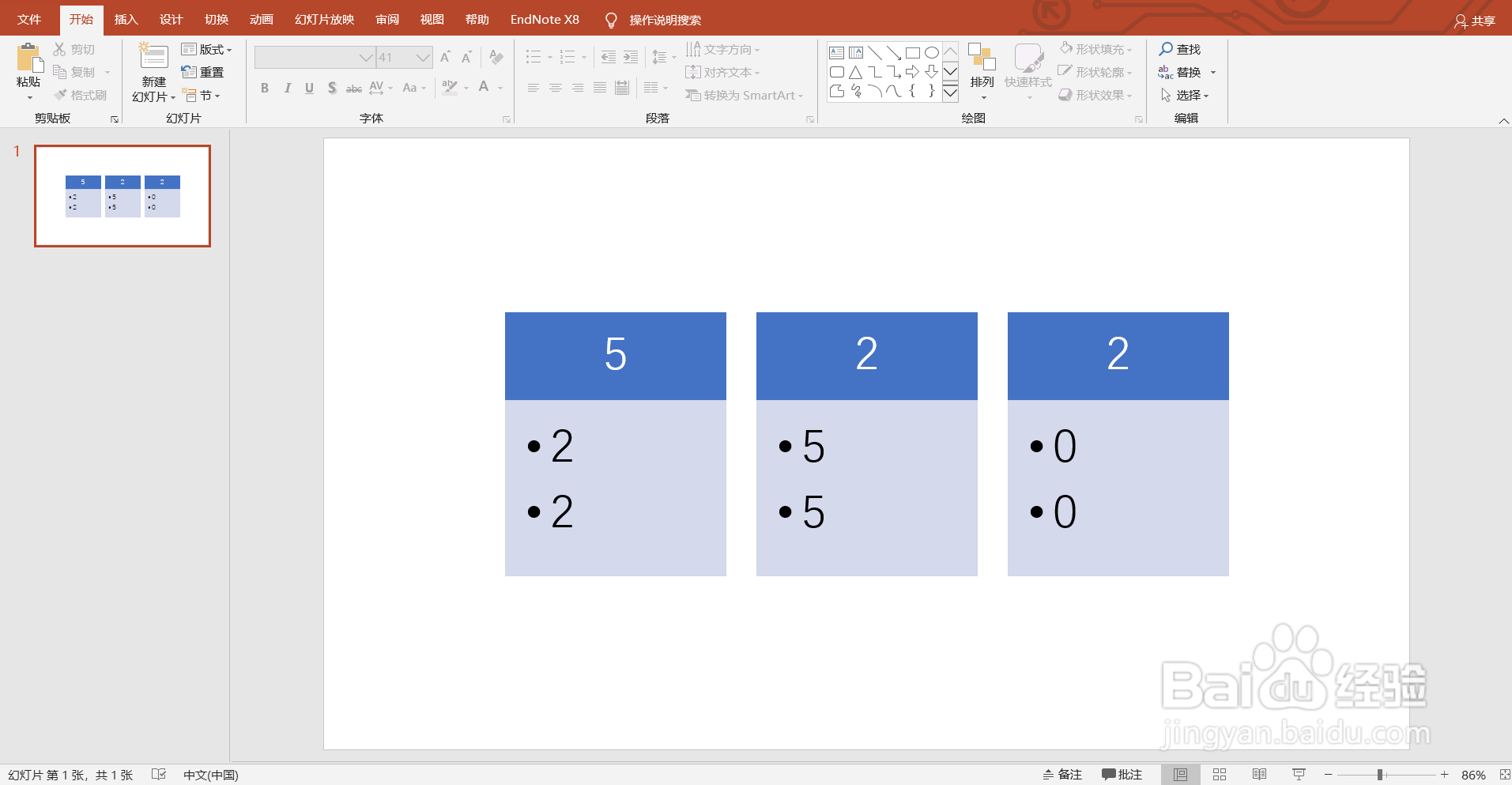 如何在PPT中制作水平项目符号列表?
