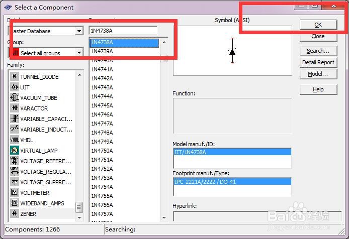 如何使用Multisim绘制1N4738A二极管