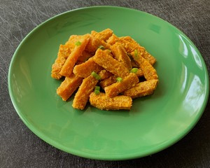 咸蛋南瓜条的做法