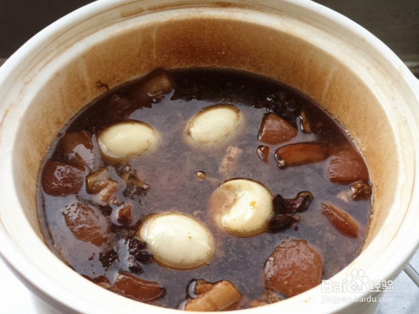 红烧肉卤鸡蛋的做法