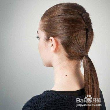 无刘海马尾辫教程