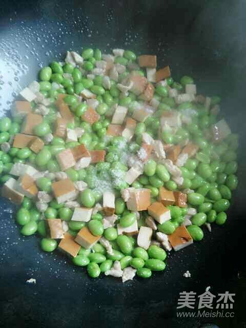 肉丁香干炒毛豆