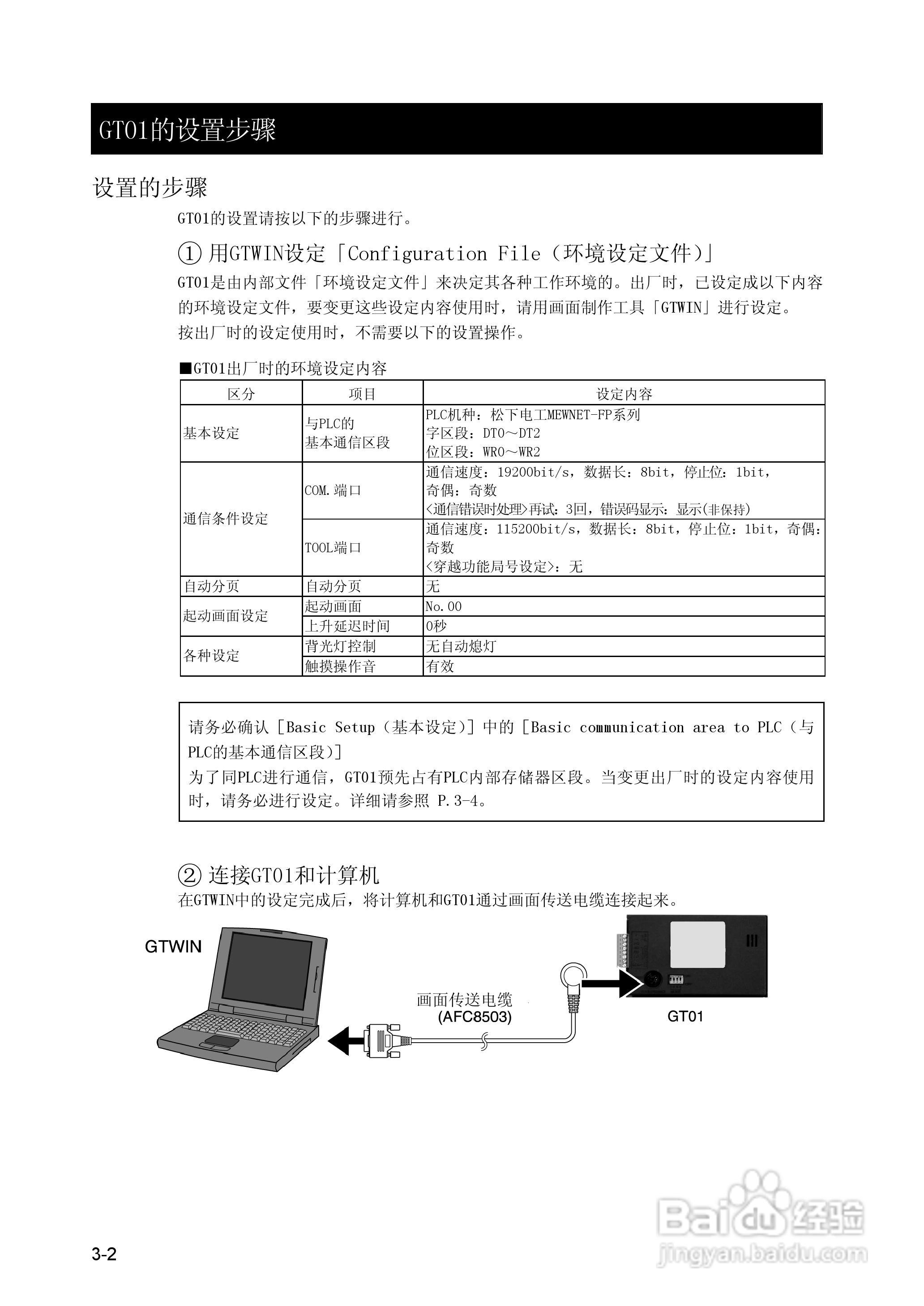 Panasonic GT01 可编程智能操作面板说明书:[4]