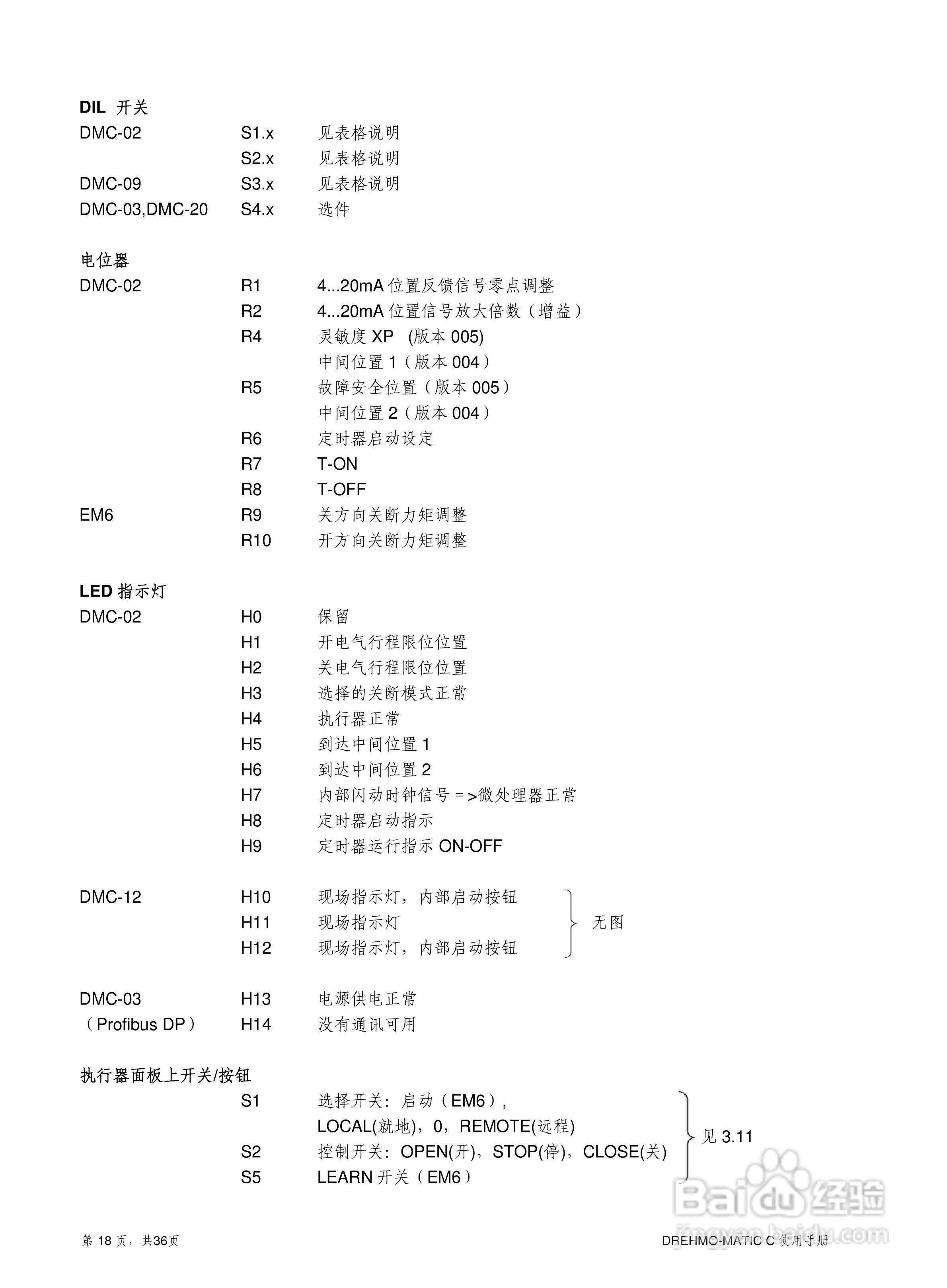 EMG电动执行器中文版使用说明书MATIC/C使用手册:[2]