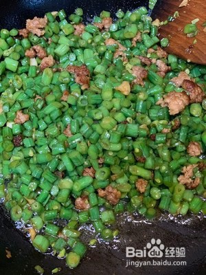 下饭菜—肉末炒豆角