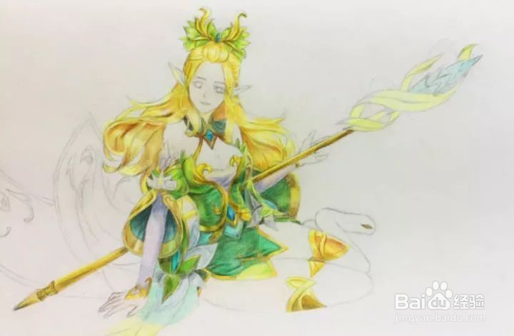 王者荣耀中王昭君手绘怎么画？