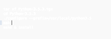 centOS上python2.7.X 升级至Python3.5.X方法
