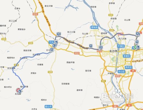 宁乡灰汤温泉自驾线路、公交线路