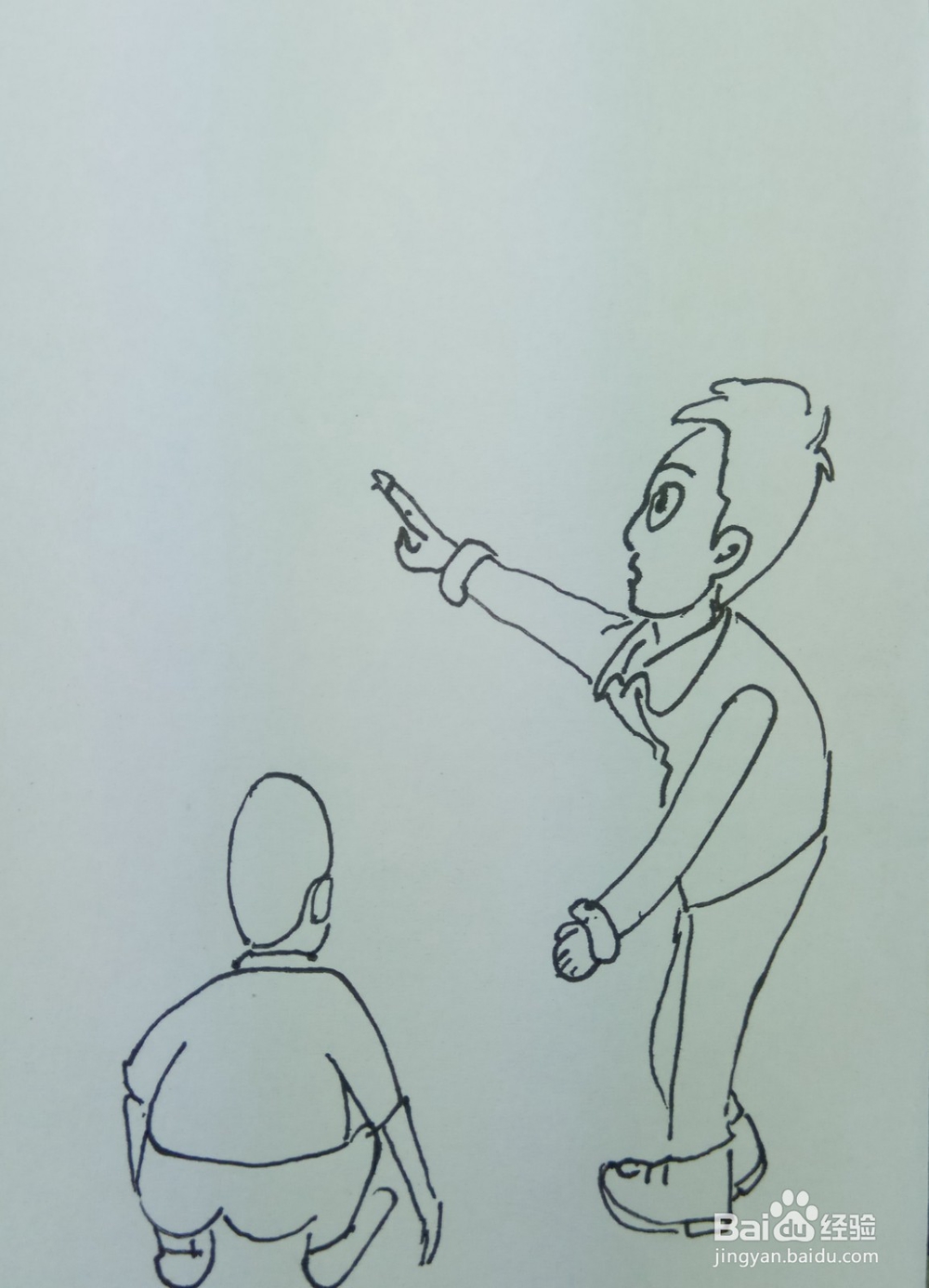 怎样画简笔画“教孩子认识灭火器”