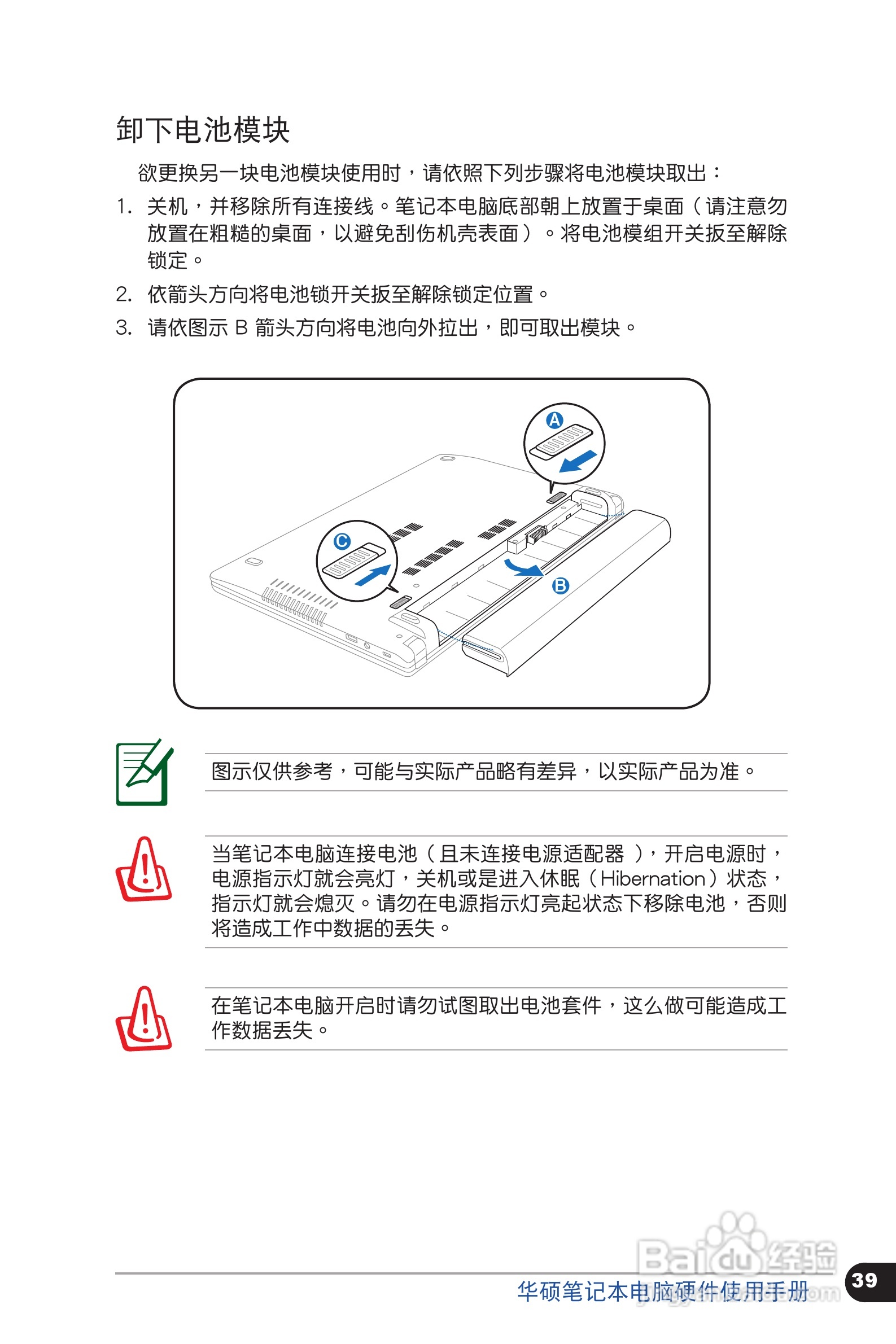华硕 X401笔记本电脑说明书:[4]