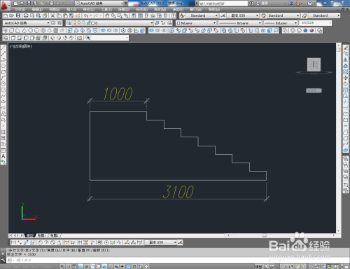 CAD楼梯立面图绘制教程