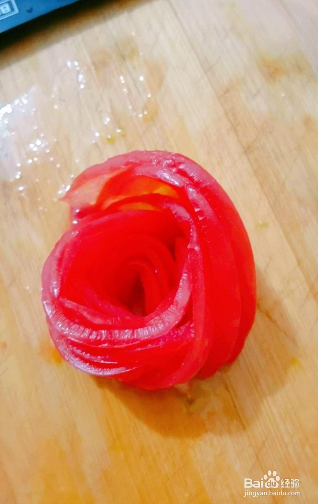 一步步做人人都喜欢的玫瑰花西红柿