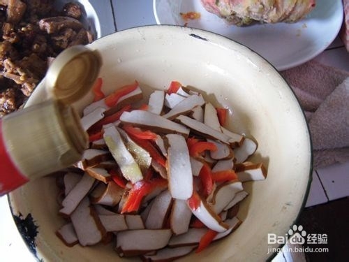椒麻凉拌豆干。。。