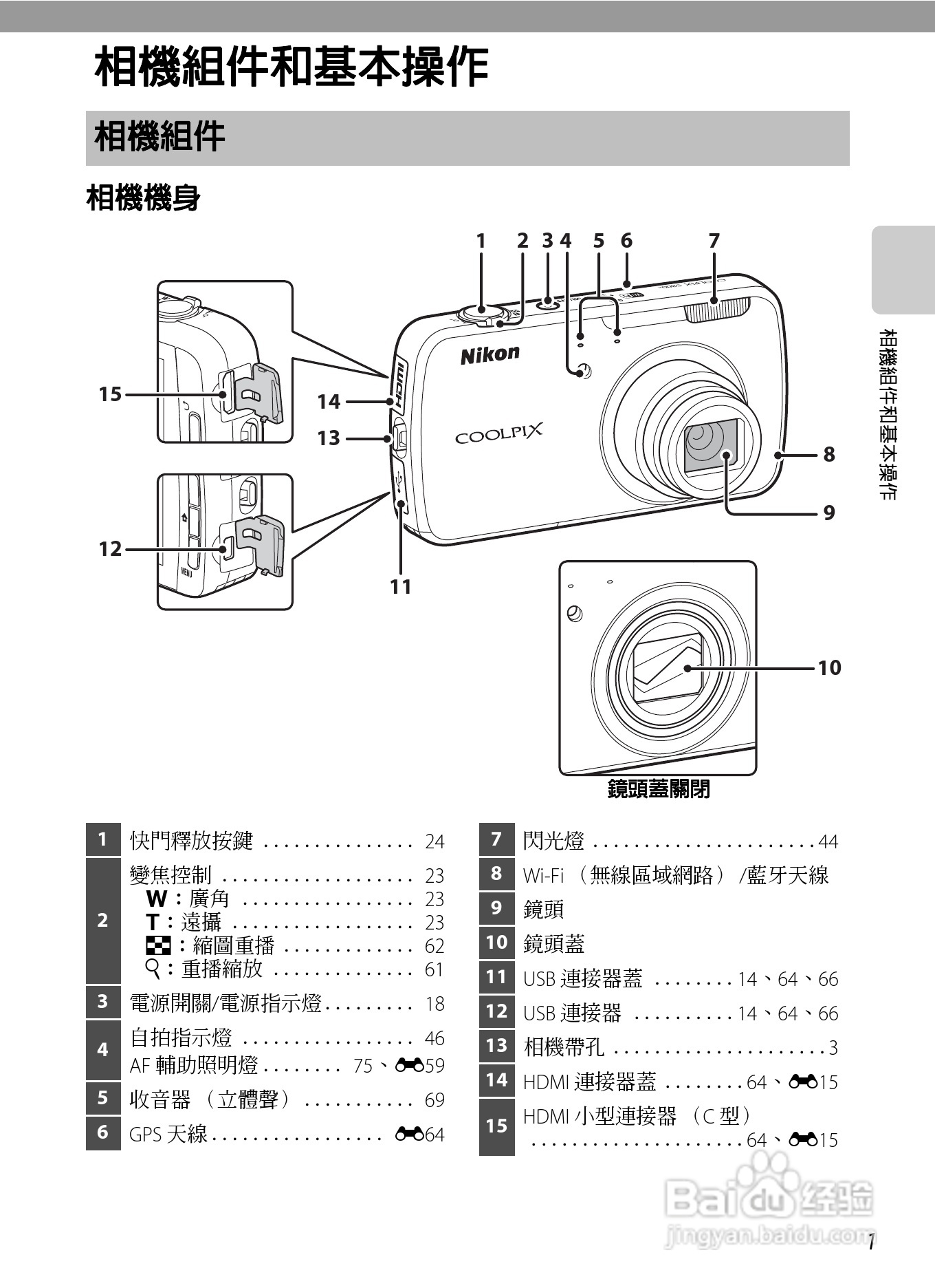 尼康COOLPIX S800c数码相机使用说明书:[3]