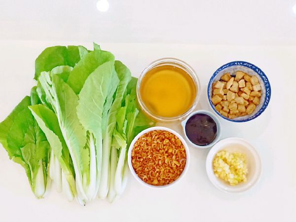 油渣小白菜+猪油拌饭（童年的回忆)