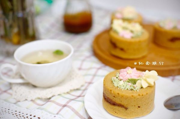 焦糖海盐玛芬盆栽蛋糕